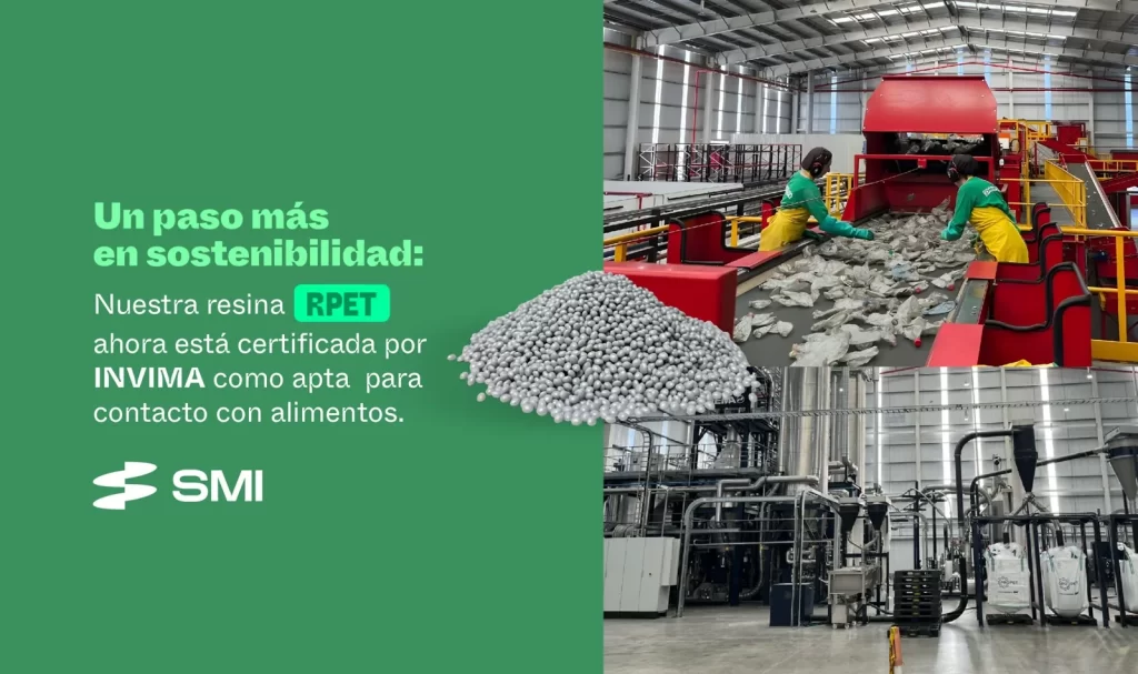 Planta de reciclaje y resina rPET certificada por INVIMA